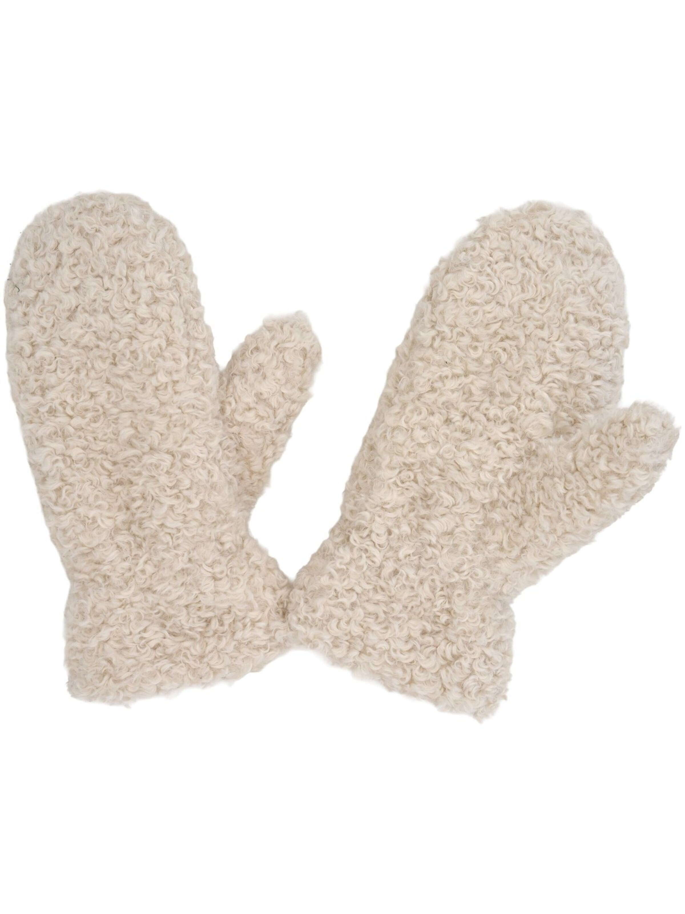 styleBREAKER Fäustlinge 'Teddy Fäustlinge mit Fleece Futter'‌‌‌‌‌‌‌‌‌ in Beige