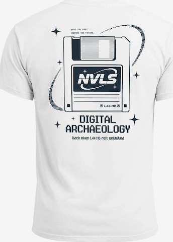 Neverless Shirt 'Digital Archaeology' in White: front