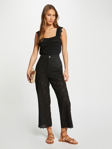 Morgan - regular Pantalón en negro