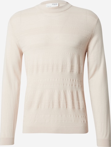 smėlio SELECTED Megztinis 'SLHTRAY': priekis