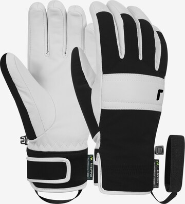REUSCH Athletic Gloves in White: front