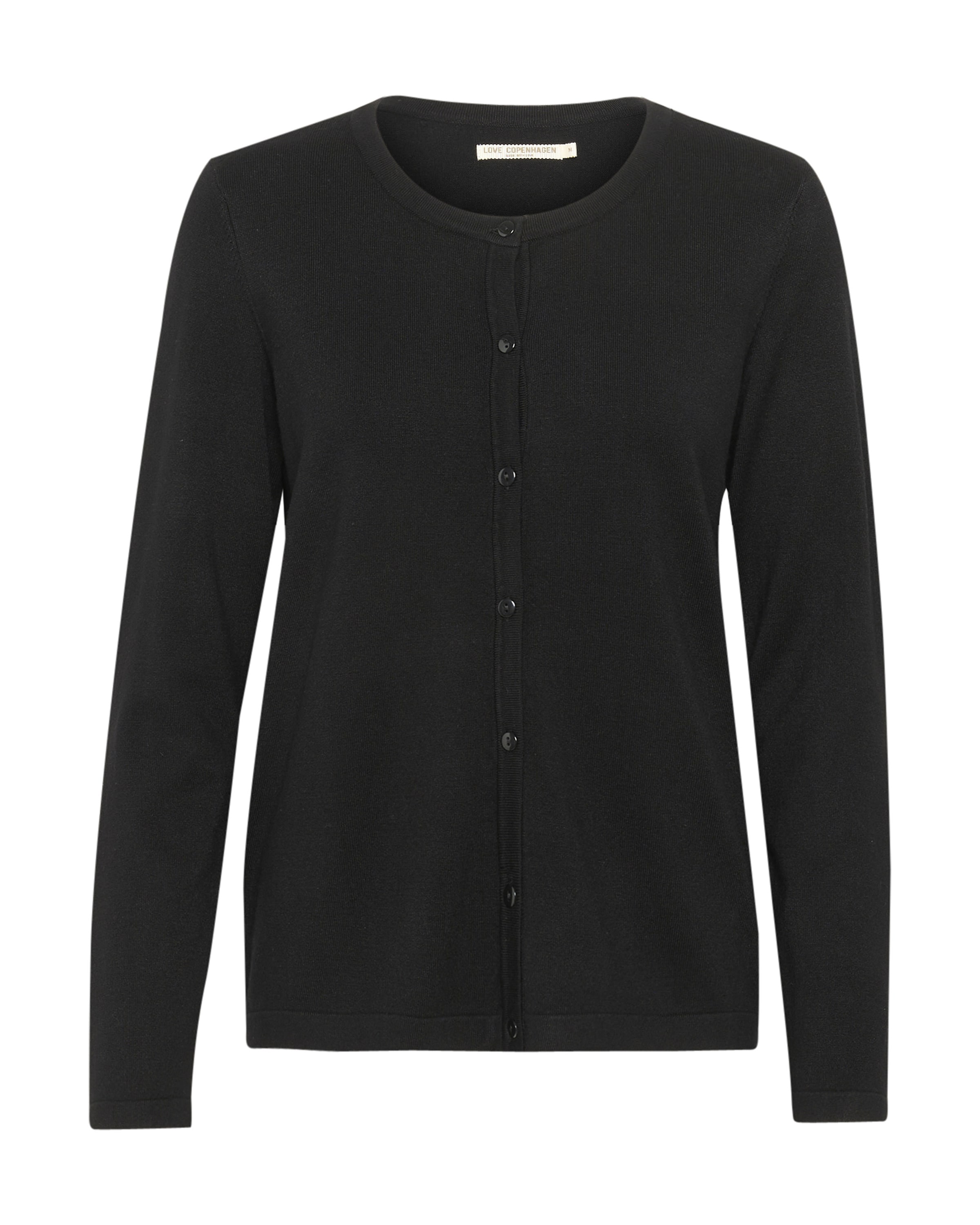 Love Copenhagen Strickjacke 'LCOsanna' in Schwarz: Vorderseite