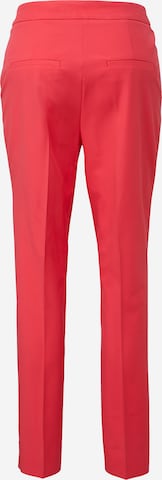 COMMA Slim fit Pleated Pants in Red: back
