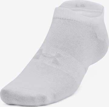 UNDER ARMOUR Athletic Socks 'Essential' in White: front