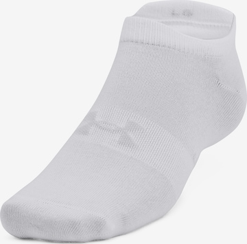 UNDER ARMOUR Αθλητικές κάλτσες 'Essential' σε λευκό: μπροστά