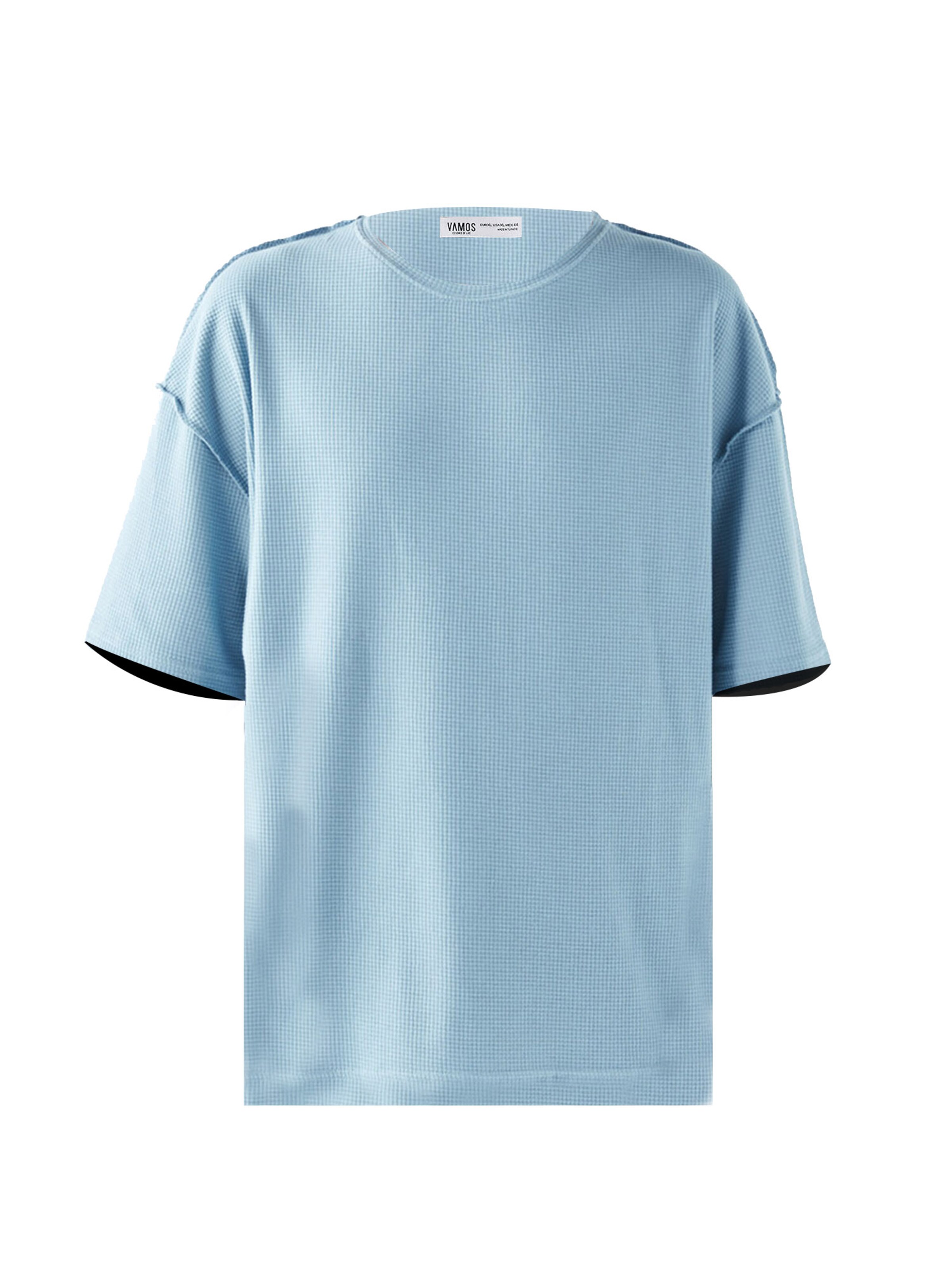 VAMOS CLO Majica | modra barva: sprednja stran