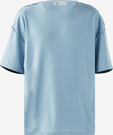 T-Shirt VAMOS CLO en bleu : devant