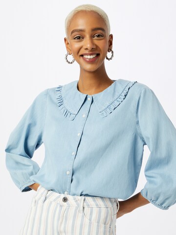 MSCH COPENHAGEN Blouse 'Flikka Jaina' in Blue: front