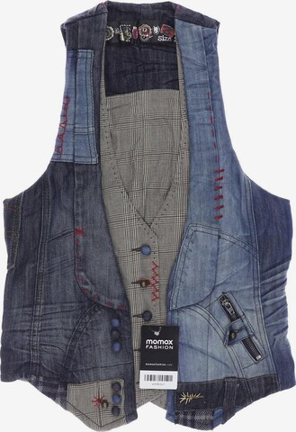 Desigual Vest in S in Blue: front