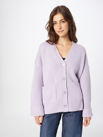 Samsøe Samsøe Knit Cardigan 'KEIK' in Purple: front