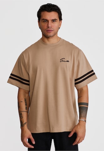 SikSilk - Camiseta en beige