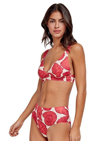 Gisela - Triángulo Top de bikini en rojo