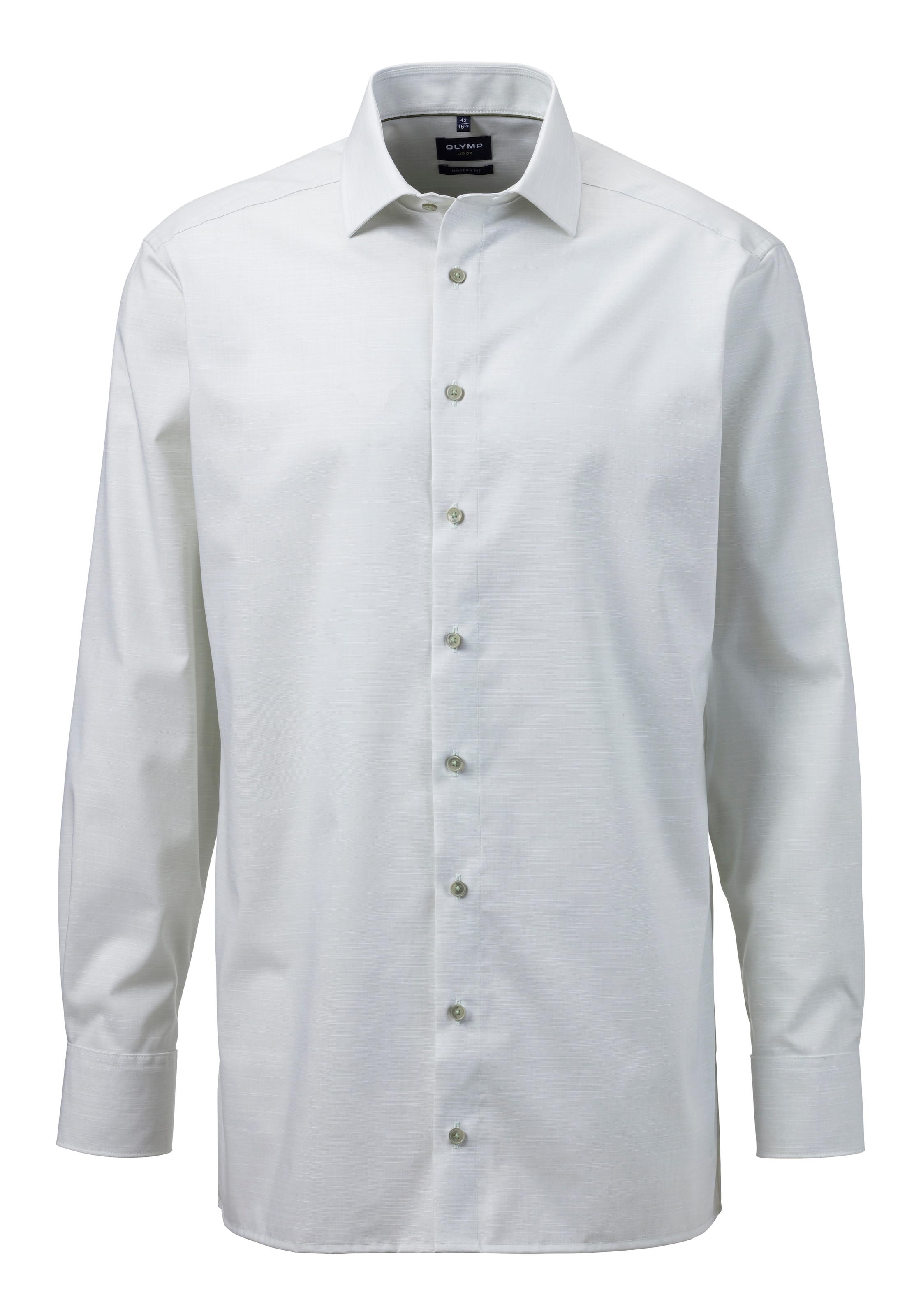OLYMP Regular Fit Hemd in Weiß: Vorderseite