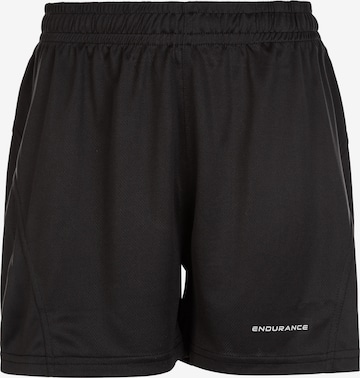 ENDURANCE Regular Workout Pants 'Carnew' in Black: front