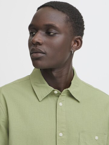 BLEND - Ajuste regular Camisa ' BHBAY LINEN ' en verde