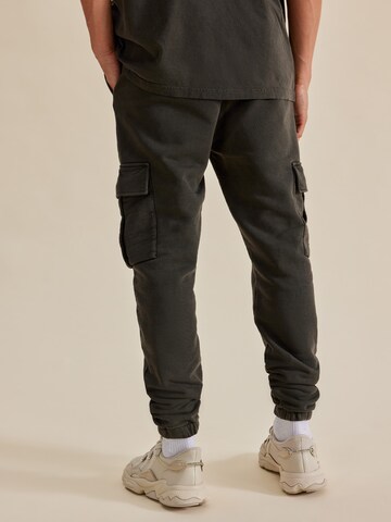 Tapered Pantaloni cu buzunare 'Taylor Heavyweight' de la DAN FOX APPAREL pe gri