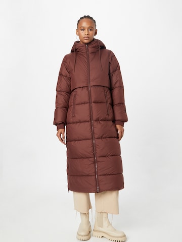 TOM TAILOR DENIM Winter Coat in Brown: front