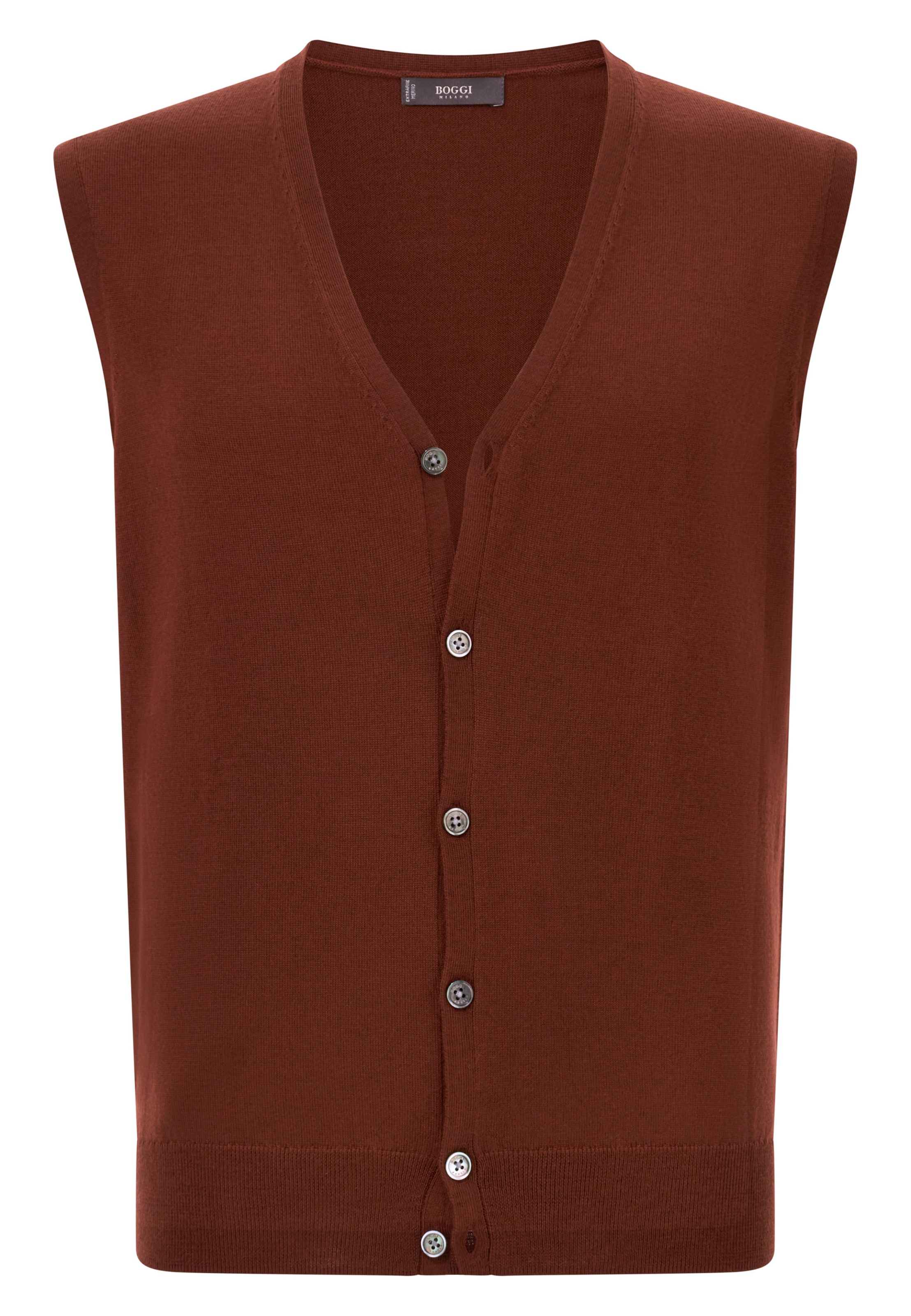 Gilet di Boggi Milano in rosso: frontale