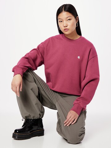 Carhartt WIP Sweatshirt 'Casey' in Purple: front