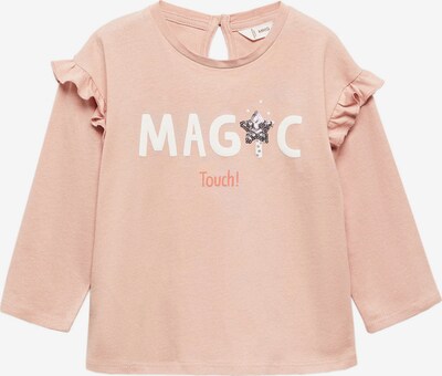 MANGO KIDS Shirt 'HOLIDAY' in Pink / White, Item view