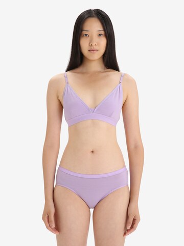 Triangle Soutien-gorge de sport 'Siren' ICEBREAKER en violet : devant