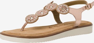 TAMARIS Teenslipper in Roze: voorkant