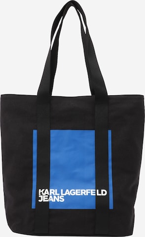 juoda KARL LAGERFELD JEANS Pirkinių krepšys 'Box Logo Canvas': priekis