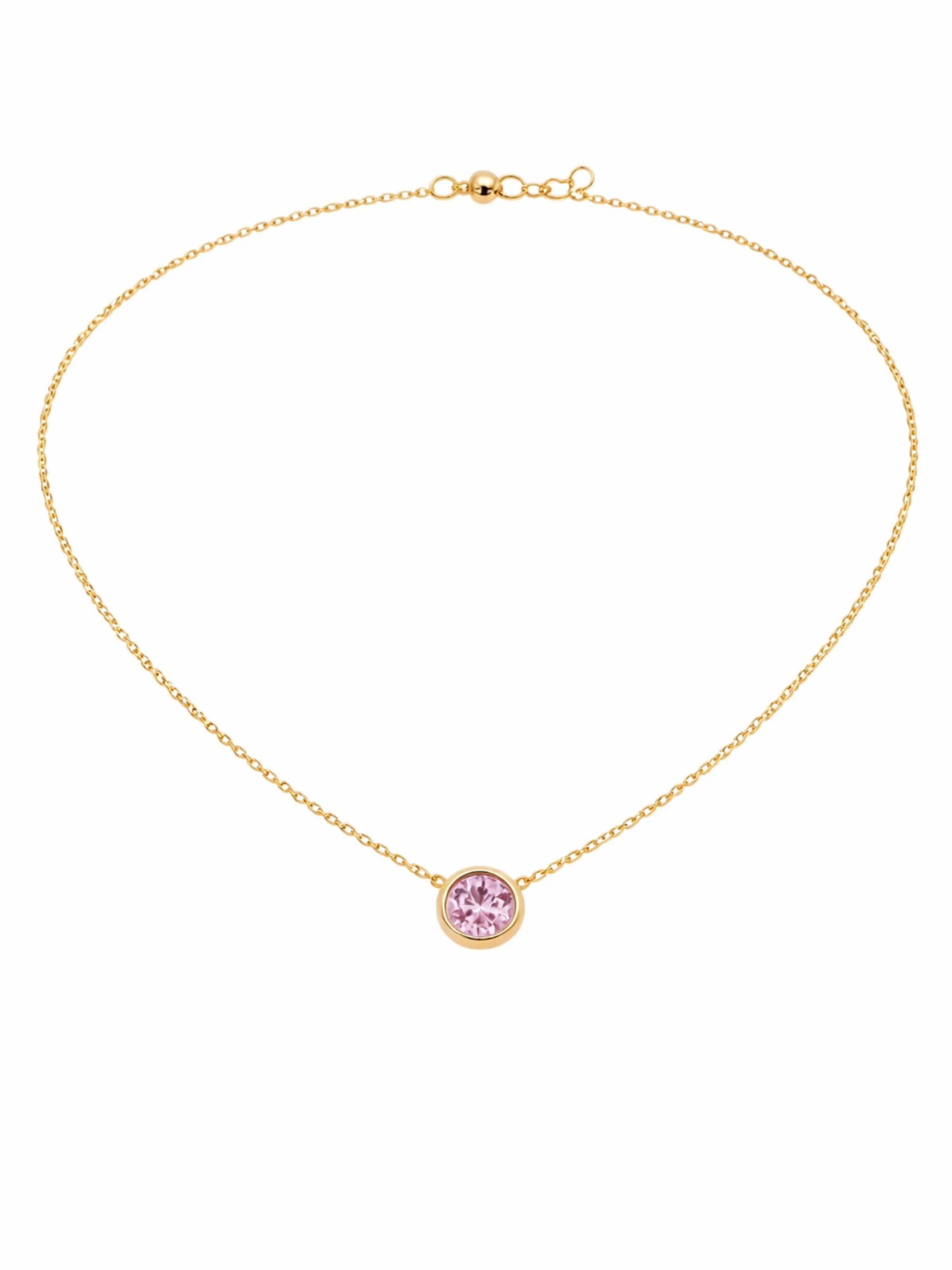 Pure Schmuck Kette‌‌‌‌ in Pink: Vorderseite