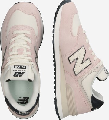 Baskets basses '574' new balance en rose