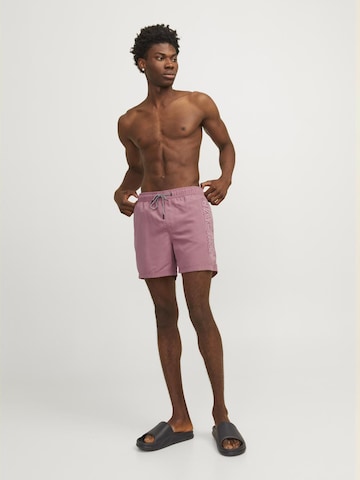 JACK & JONES Board Shorts 'JPSTFiji' in Pink