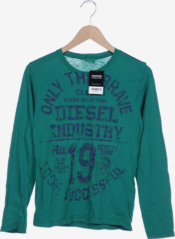 DIESEL Langarmshirt L in Grün: predná strana