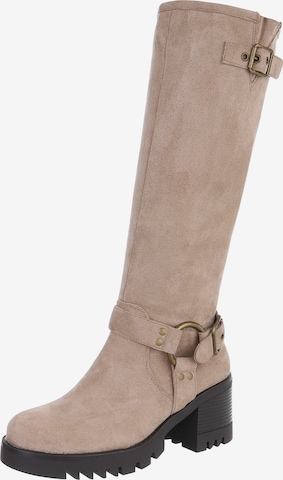 Ital-Design Boots in Braun: Vorderseite