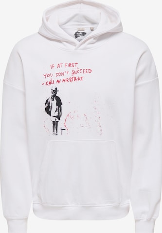 Only & Sons Bluzka sportowa w kolorze biały: przód