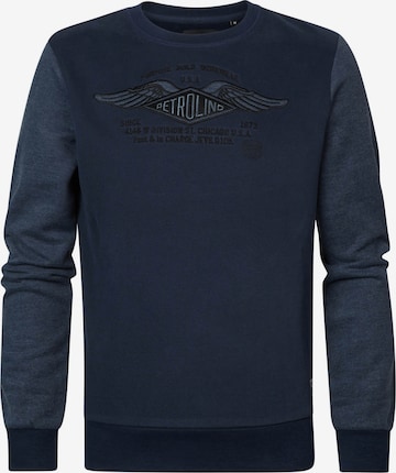 Petrol Industries Sweatshirt 'Willmar' in Blauw: voorkant