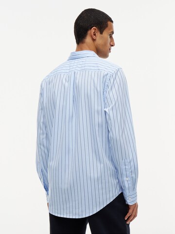 TOMMY HILFIGER Regular Fit Hemd 'Flex' in Blau