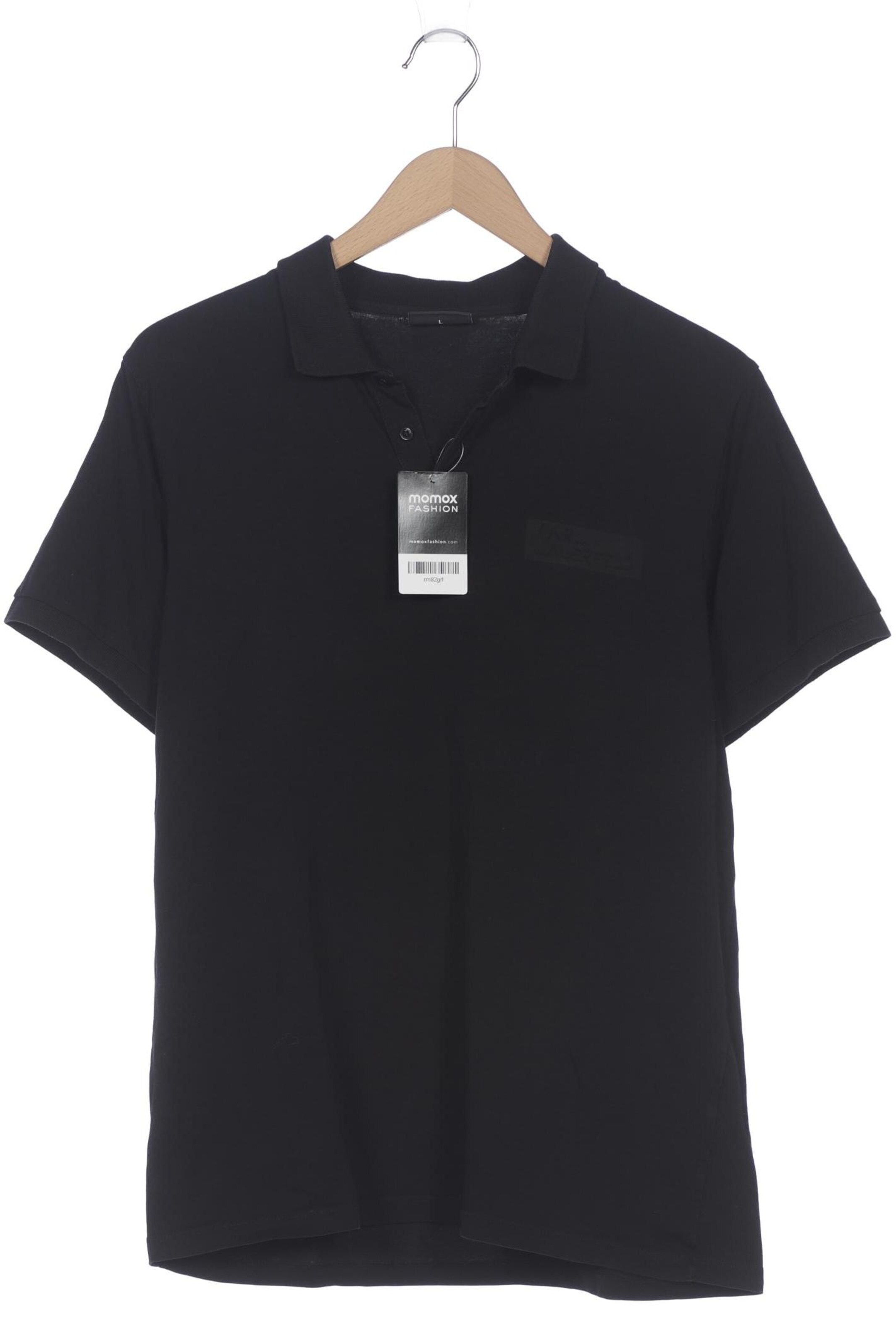 Karl Lagerfeld Poloshirt L in Schwarz: Vorderseite