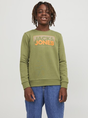 Jack & Jones Junior Μπλούζα φούτερ σε πράσινο: μπροστά