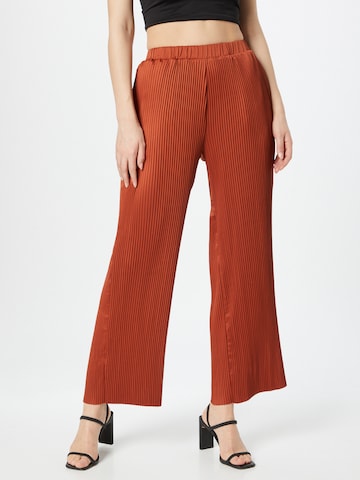 KnowledgeCotton Apparel Loose fit Trousers 'POSEY' in Orange: front