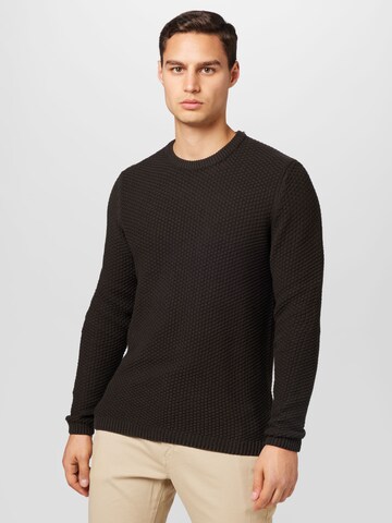 Only & Sons - Pullover 'Tuck' em preto: frente