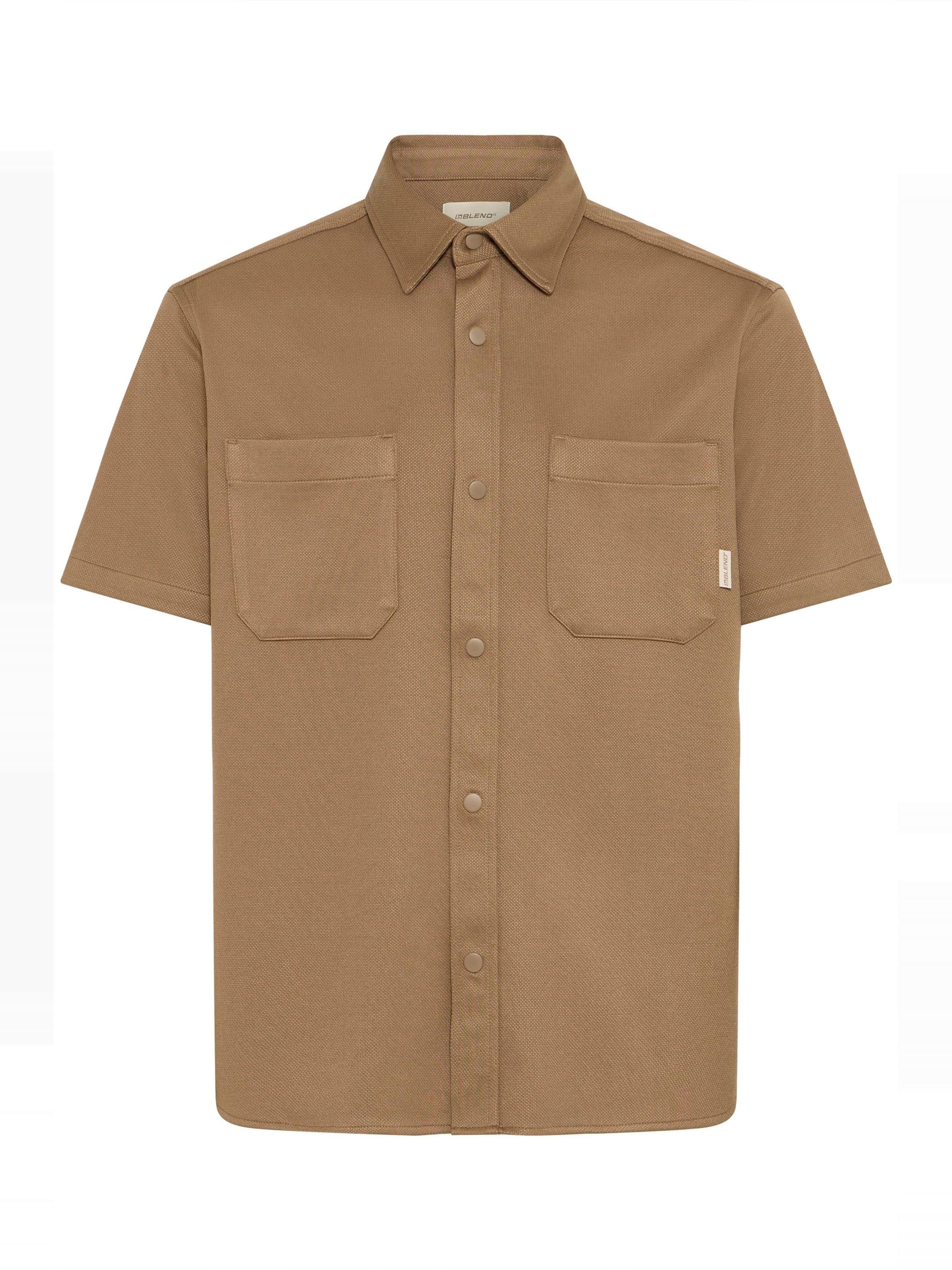 BLEND - Comfort Fit Camisa ' BHAdrian ' em castanho: frente