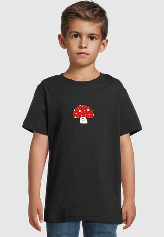 Merchcode T-Shirt 'Mushroom' in Schwarz: Vorderseite