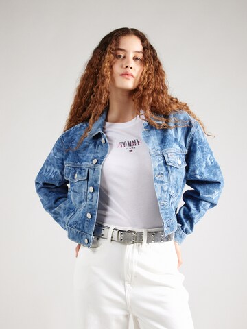 Tommy Jeans Prehodna jakna 'Claire' | modra barva: sprednja stran