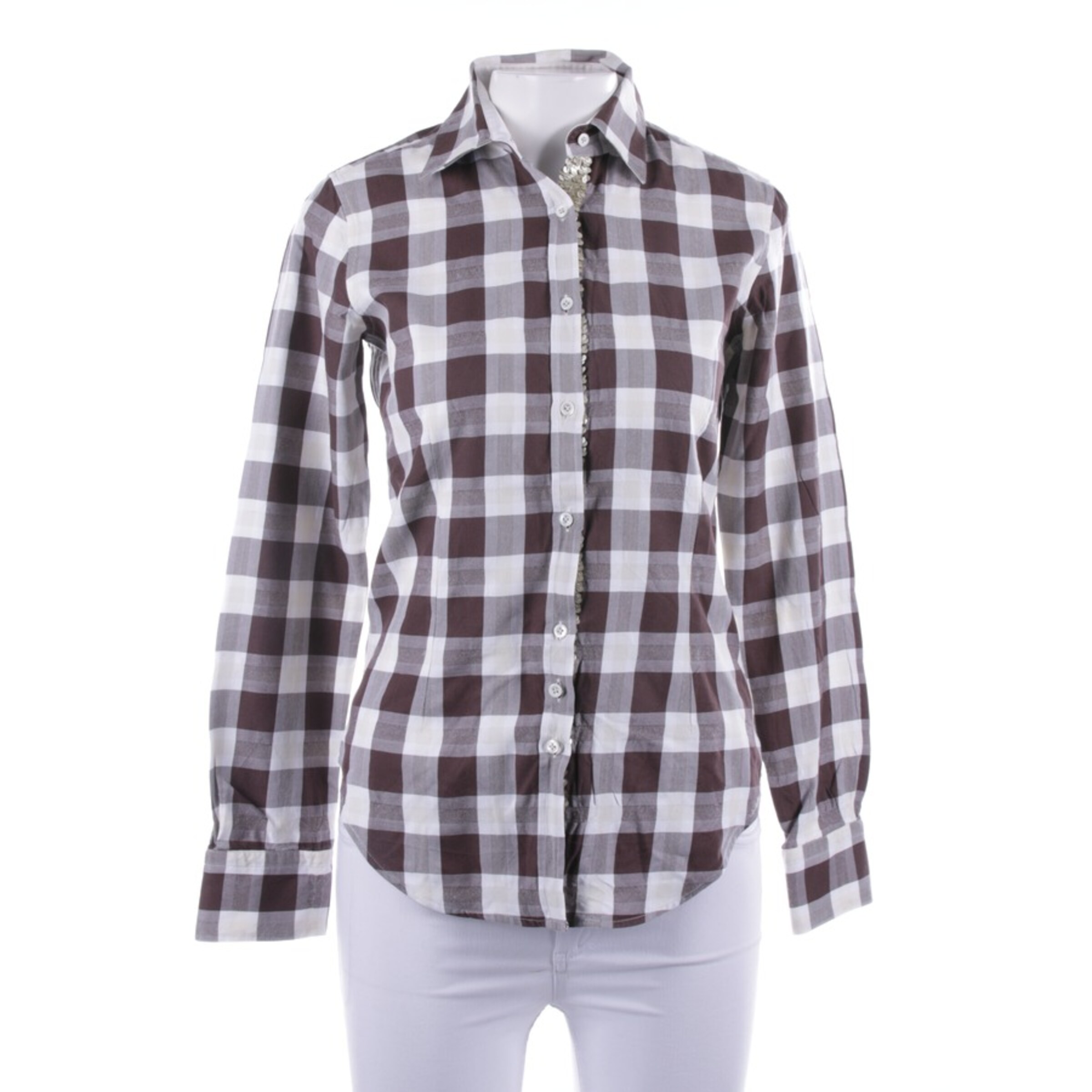 Aglini Blouse & Tunic in S in Brown: front