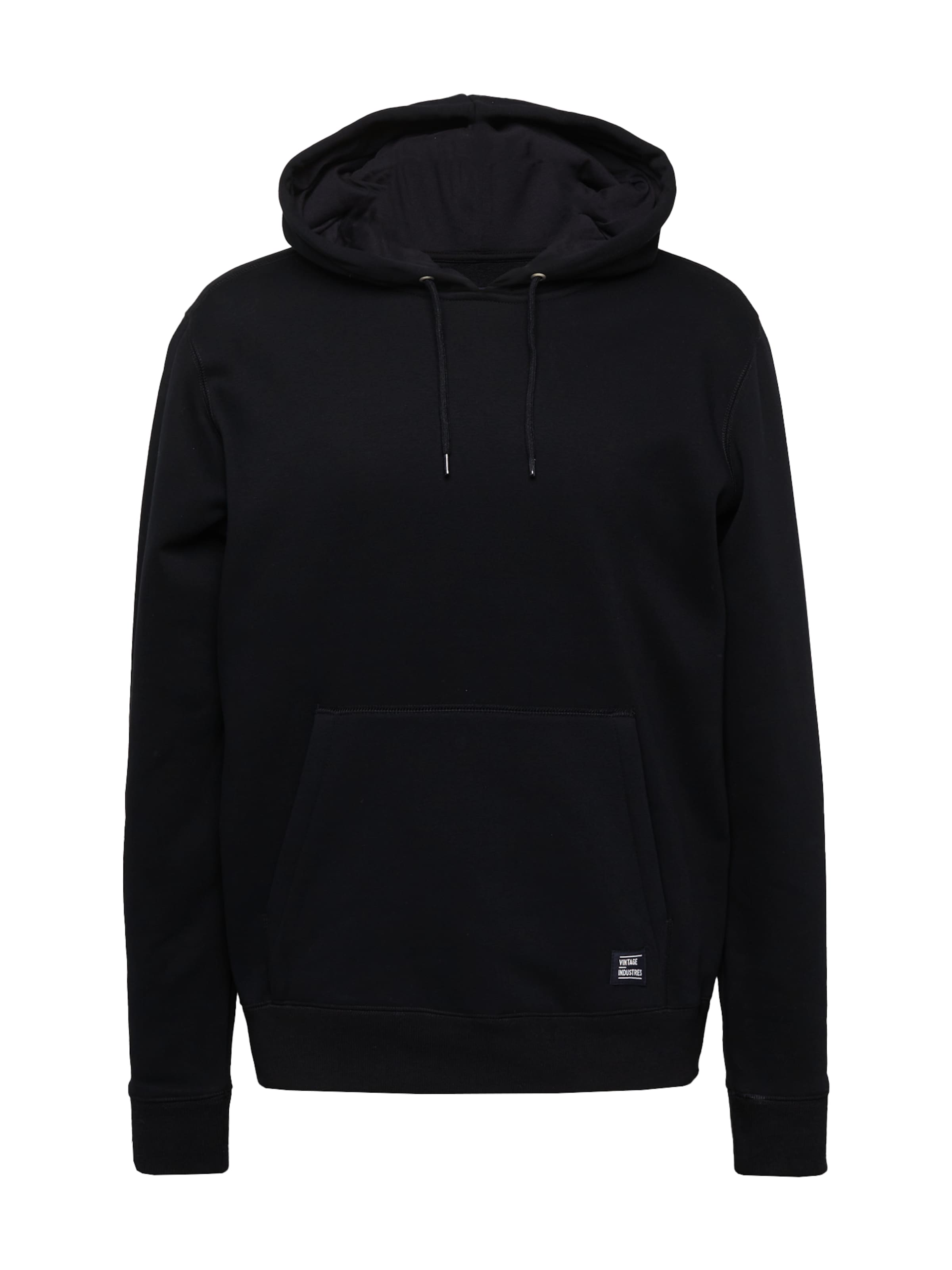Vintage Industries Μπλούζα φούτερ σε μαύρο: μπροστά