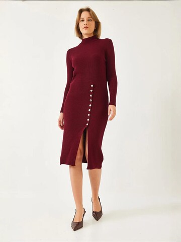 Abito in maglia di Bianco Lucci in rosso