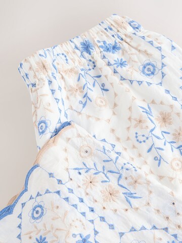 Next Široke hlačnice Hlače | bela barva