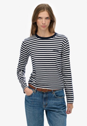 Superdry Shirt 'Essential' in Blauw: voorkant