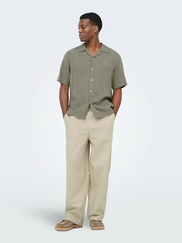 Only & Sons Loosefit Broek 'ONSDaves' in Grijs