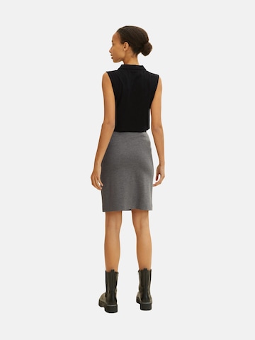 TOM TAILOR Skirt in Grey