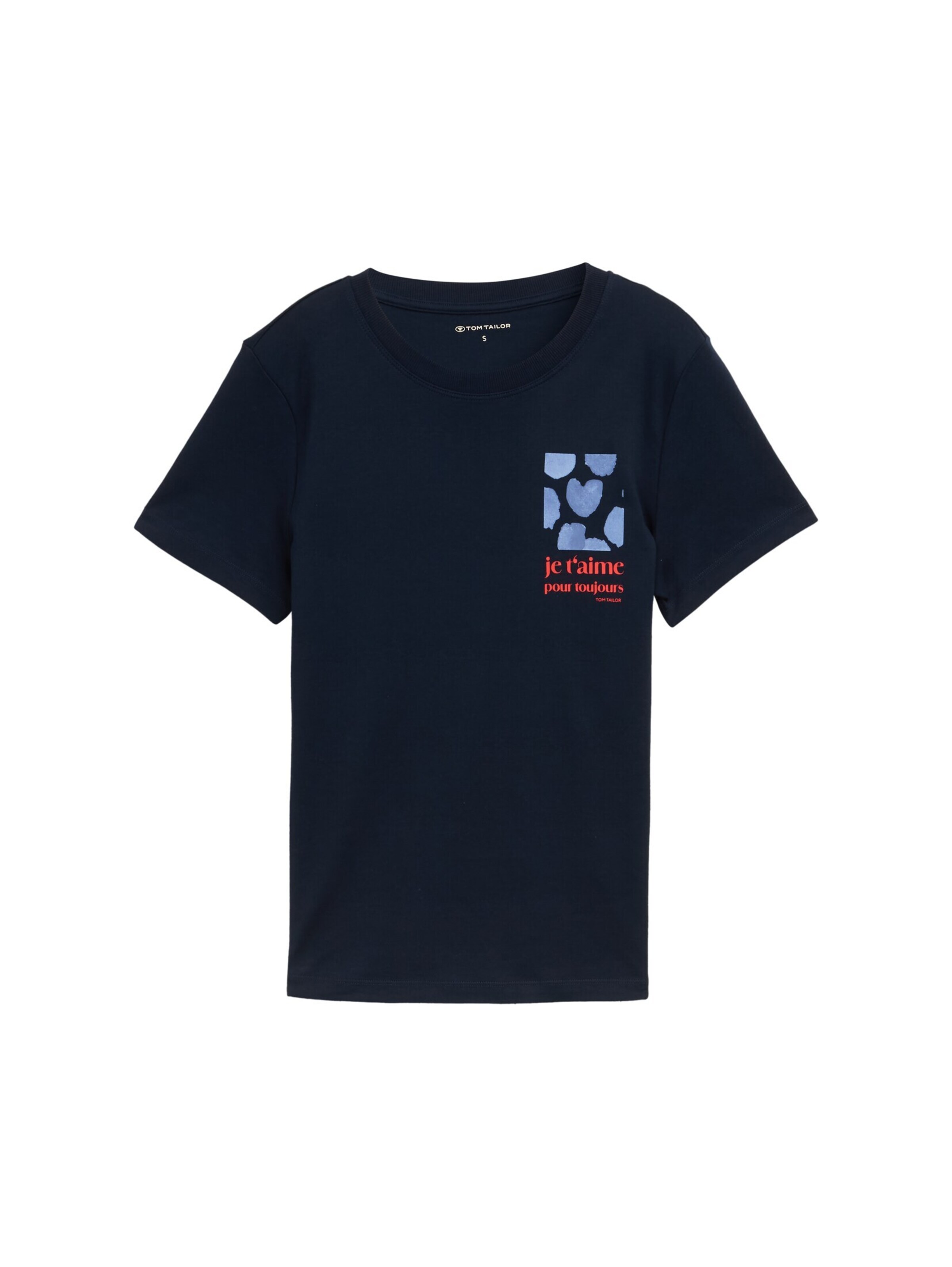 TOM TAILOR Shirt in Blauw: voorkant